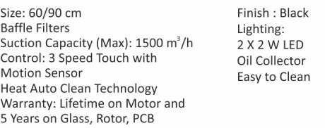 Original catalogue specifications for Elica WD TBF HAC 60 MS NERO. Use the full-size link to enlarge, or contact the household team for an accessible specification sheet.