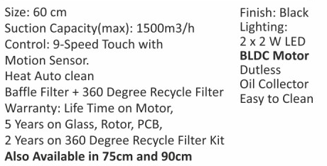Original catalogue specifications for Elica WD BF 606 HAC BLDC LTW MS NERO PLUG N PLAY. Use the full-size link to enlarge, or contact the household team for an accessible specification sheet.
