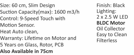 Original catalogue specifications for Elica SLIM T3 FL BLDC HAC LTW 60 MS NERO. Use the full-size link to enlarge, or contact the household team for an accessible specification sheet.