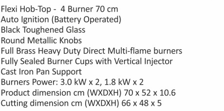 Original catalogue specifications for Elica IND FLEXI FB 470 DX DFS. Use the full-size link to enlarge, or contact the household team for an accessible specification sheet.