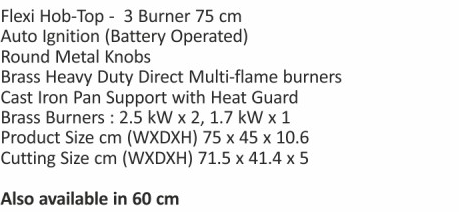 Original catalogue specifications for Elica FLEXI 375 LOTUS IND HD BRASS. Use the full-size link to enlarge, or contact the household team for an accessible specification sheet.