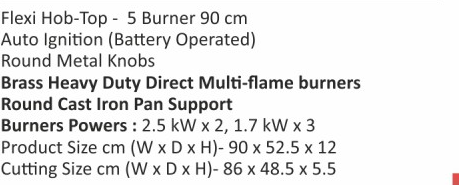 Original catalogue specifications for Elica RG FLEXI 590 LOTUS IND HD BRASS. Use the full-size link to enlarge, or contact the household team for an accessible specification sheet.