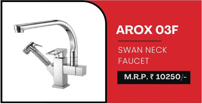 Original Futura faucet catalogue photograph, model description, finishes and prices for AROX 03F