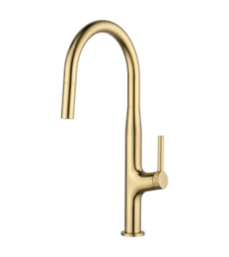 Futura EVRIX 01 — Brushed nickel supplied faucet catalogue photograph, pullout faucets