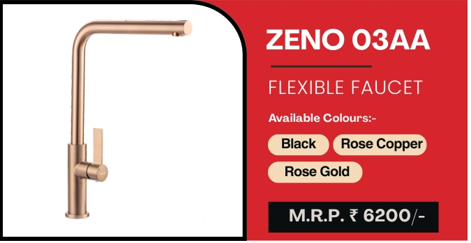 Original Futura faucet catalogue photograph, model description, finishes and prices for ZENO 03AA
