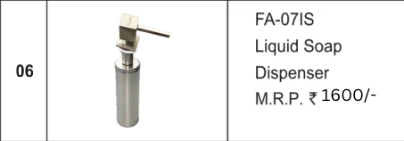 Original Futura catalogue specification table, dimensions and accessory details for FA-07IS; key specifications are transcribed above
