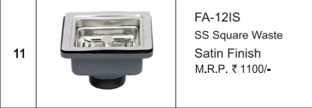 Original Futura catalogue specification table, dimensions and accessory details for FA-12IS; key specifications are transcribed above