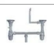 Futura FA-08 · with waste coupling catalogue product image, is & sink accessories
