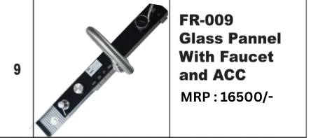 Original Futura catalogue specification table, dimensions and accessory details for FR-009; key specifications are transcribed above