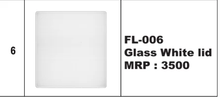 Original Futura catalogue specification table, dimensions and accessory details for FL-006 · Lid series; key specifications are transcribed above