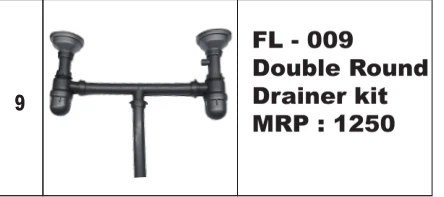 Original Futura catalogue specification table, dimensions and accessory details for FL-009 · Lid series; key specifications are transcribed above